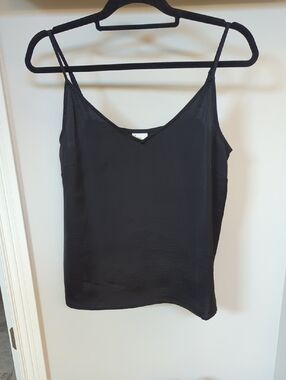 a new day Black And White Satin Cami